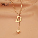 Load image into Gallery viewer, [miallo] Necklace N26 Simple Letter D Pendant Necklace
