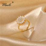 Load image into Gallery viewer, [miallo] Rotatable Sunflower Jewelry Set (R183+N43)
