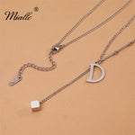 Load image into Gallery viewer, [miallo] Necklace N26 Simple Letter D Pendant Necklace
