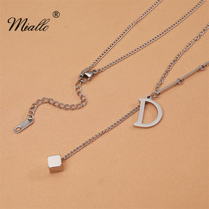 [miallo] Necklace N26 Simple Letter D Pendant Necklace