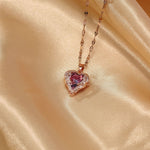 Load image into Gallery viewer, [miallo] Necklace N44 Love Shaped Crystal Necklace
