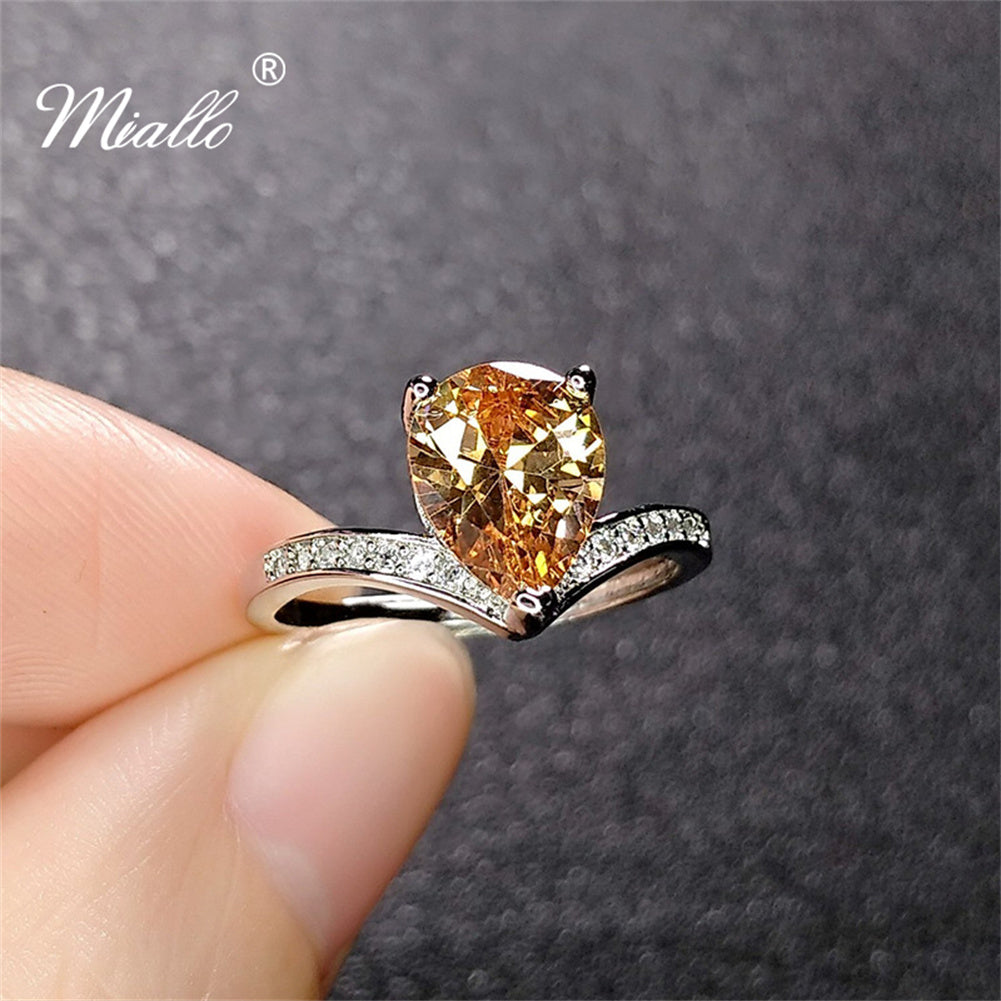 [miallo] Ring R54 Water Drop Women Ring