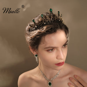 [miallo] Tiara TS-J2883 Vintage Crystal Tiaras and Crowns