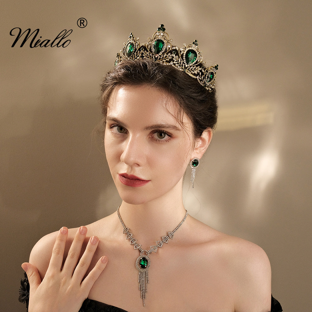 [miallo] Tiara TS-J2840 Vintage Rhinestone Women Hair Crown