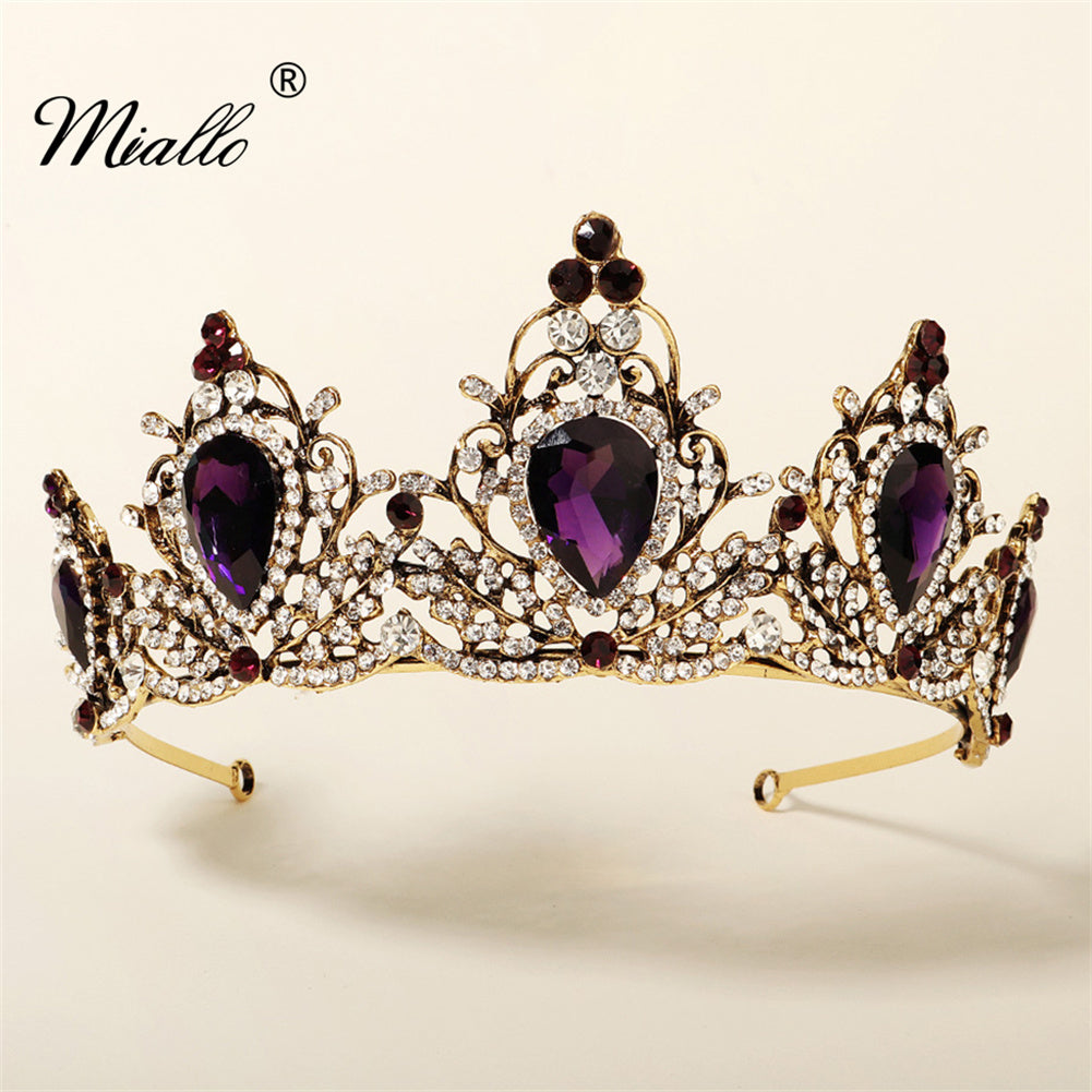[miallo] Tiara TS-J2840 Vintage Rhinestone Women Hair Crown