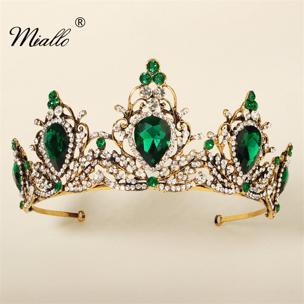 [miallo] Tiara TS-J2840 Vintage Rhinestone Women Hair Crown