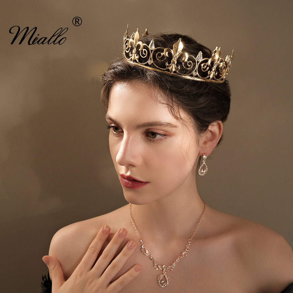[miallo] Tiara TS-J2842 Vintage Royal Full Round Crown