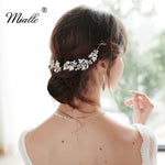 Load image into Gallery viewer, [miallo] Hairband HS-J5489 Leaf Rhinestone Bridal Hairband
