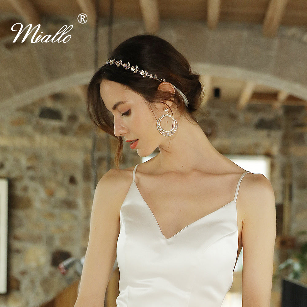[miallo] Hairband HS-J4076 Flower Rhinestone Hairband
