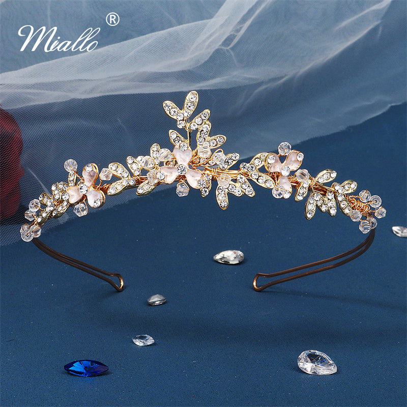 [miallo] Tiara TS-J3076 Gold Color Leaf Headband