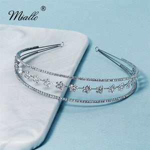 [miallo] Tiara TS-J2888 Flower Rhinestone Headband
