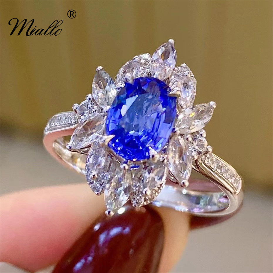 [miallo] Ring R83 Luxury Sapphire Women Ring