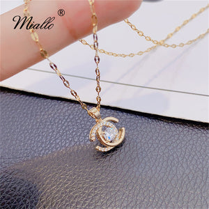 [miallo] Necklace N47 Elegant Double-C Necklace