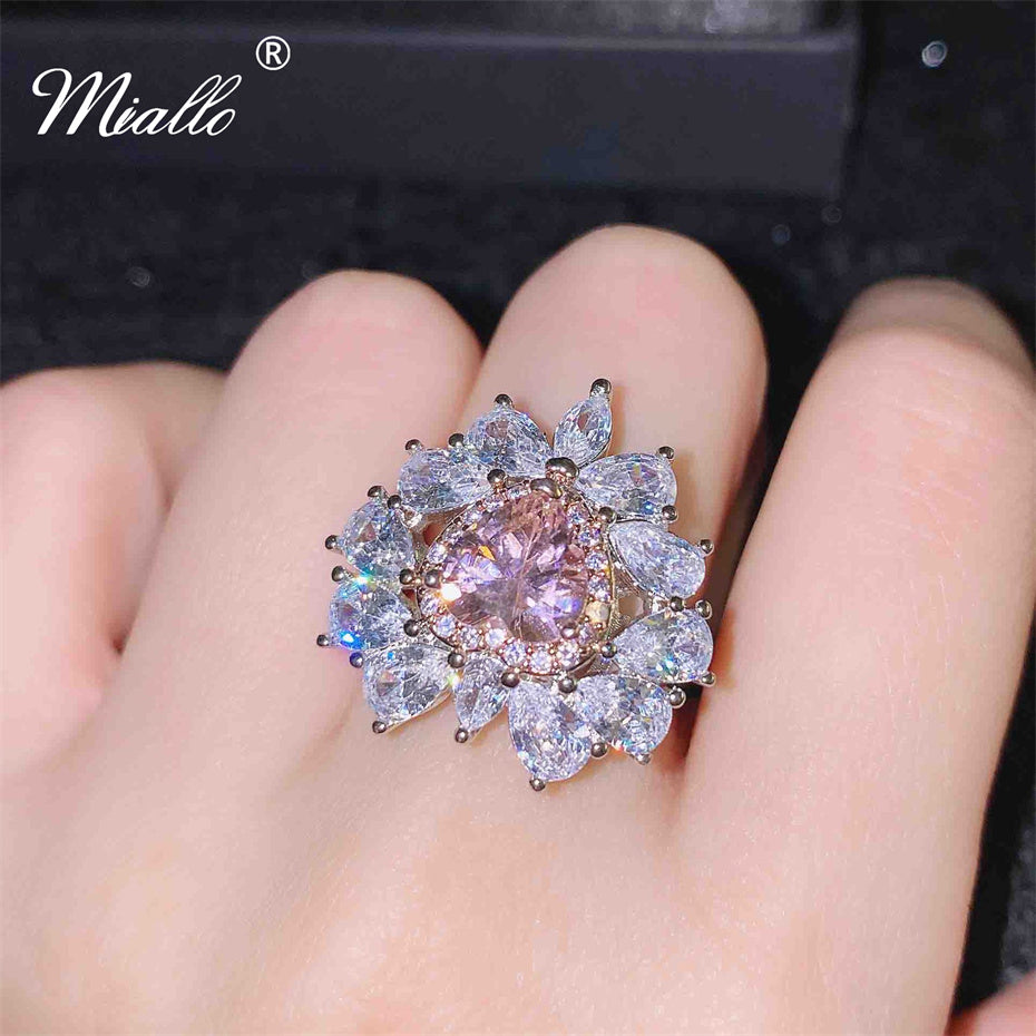 [miallo] Ring R87 Pink Love Shaped Women Ring