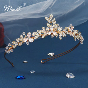 [miallo] Tiara TS-J3076 Gold Color Leaf Headband