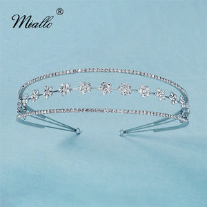 [miallo] Tiara TS-J2888 Flower Rhinestone Headband