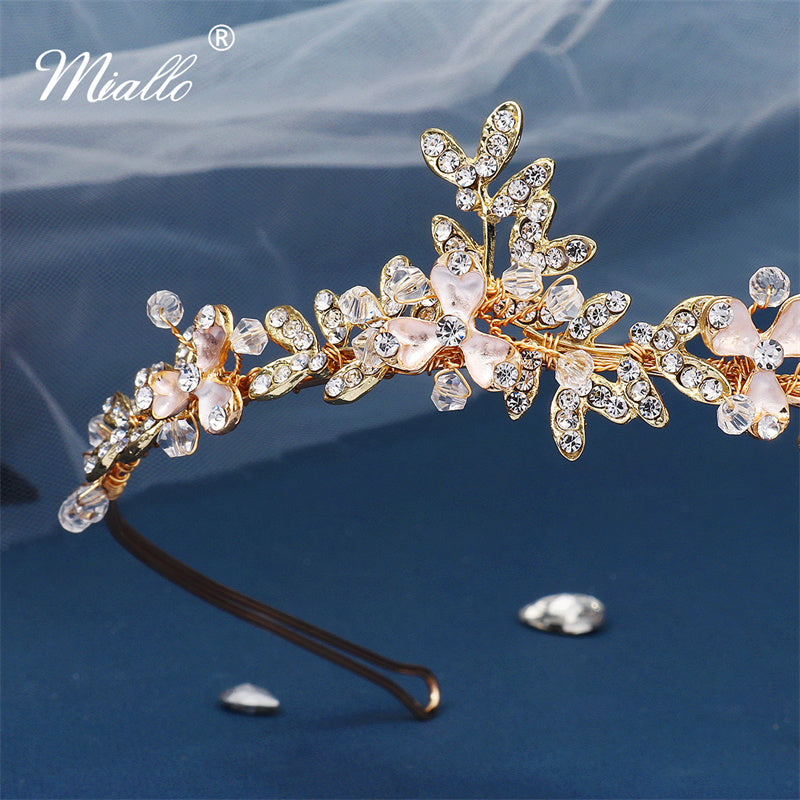 [miallo] Tiara TS-J3076 Gold Color Leaf Headband